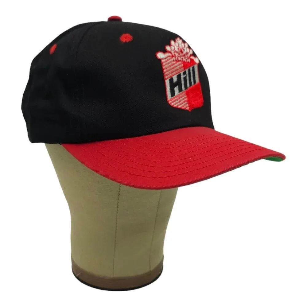 Hill Manufacturing Logo Snapback Cap Vintage Lion Marketing Cotton Trucker
